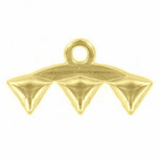 Cymbal ™ DQ metal bead ending Vani III for Matubo GemDuo - Gold